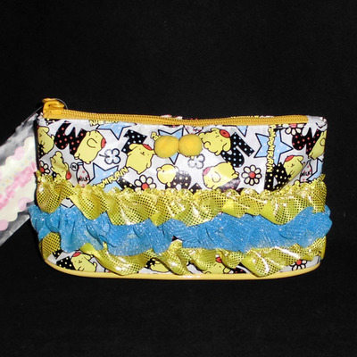 日本Sanrio正品Pompompurin布甸狗 文具筆袋手拿包收納包女包