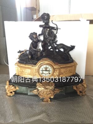 钟表欧式狩猎铜铸钟表|机械欧式西洋座钟|家居装饰全铜时钟|