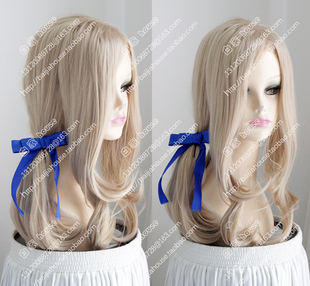 cosplay假发 国拟人 aph 法国 弗朗西斯 淡金色 短卷发 送丝带