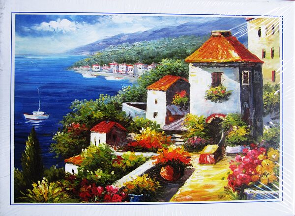 300片卡通动漫拼图风景油画平面拼图儿童益智早教玩具智力 开发