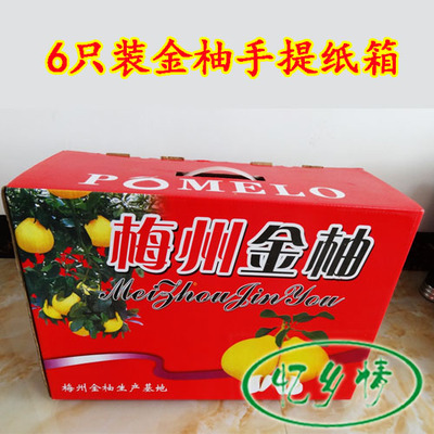 梅州沙田柚专用手提纸箱礼盒