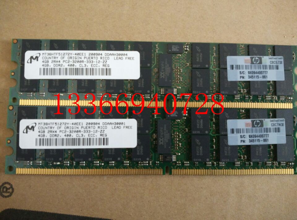 HP 404122-B21 345115-861 413388-001PC2-300R 2*4G 404122-B21