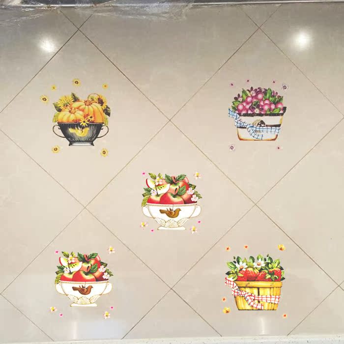 the republic of korea kitchen waterproof ceramic tile decorate Sticker Refrigerator Stickers Bump three-dimensional Hide the ugly Fill holes Fruit bowlin the Home accessories , Stickers , Ceramic tile/Glass Sticker  category - from Buy2taobao.com to provide professional Taobao agent buy service