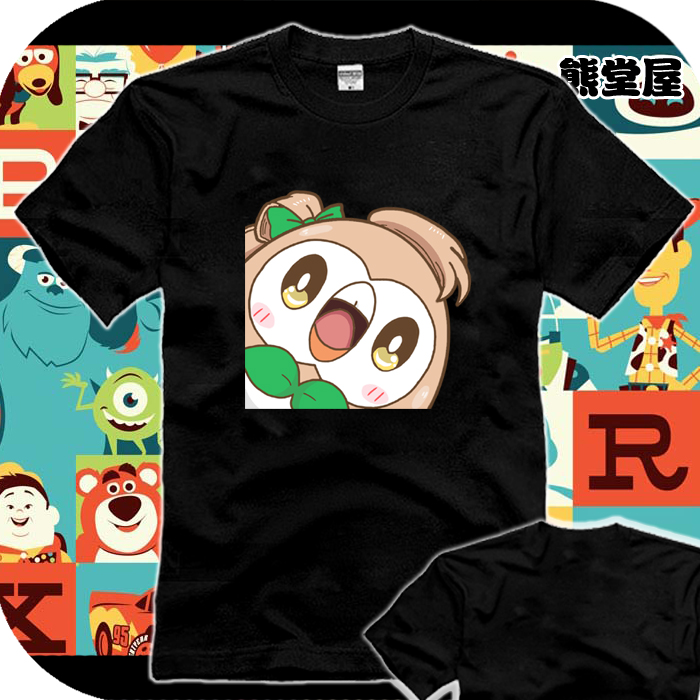 t恤短袖男女衣服月亮口袋妖怪木木枭LOVELIVELL小鸟魔性表情