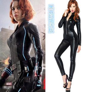 万圣节新款美国队长衣服 复仇者联盟 Cosplay美国队长黑寡妇服装