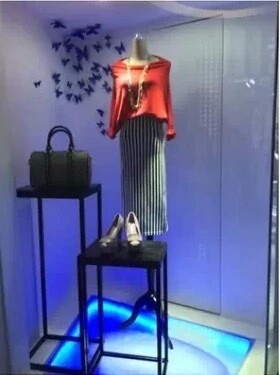 Iron clothes rack Showcase design Display cabinet Display rack couture Water table Retro Clothing rack Floor typein the Business/Office Furniture , Clothing store furniture , Clothing display  category - from Buy2taobao.com to provide professional Taobao agent buy service