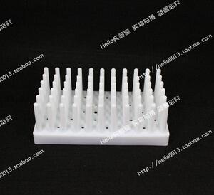 。塑料柱式试管架 试管沥水架 6X11 试管可倒插