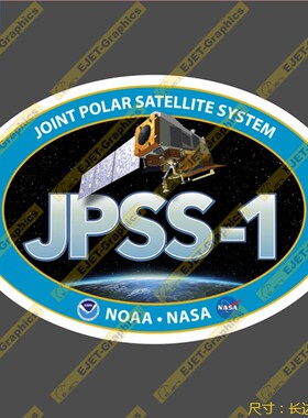 NOAA NASA JASS-1徽章个性新款贴纸车贴旅行箱贴新潮贴