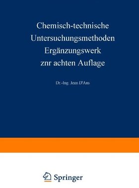 【预订】Chemisch-Technische Untersuchungsmet...