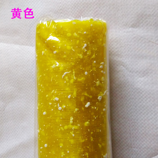 材料高档雪花雪点纱网批发 鲜花仿真小熊公仔丝网卡通花束包装