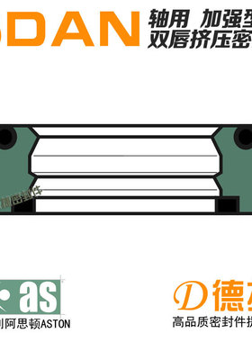 意大利进口阿思顿ASTON密封圈 轴用SDAN加强型双唇挤压密封