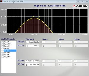 ashly雅士尼4.8sp音响处理器控制