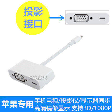 iphone6同屏转换器连接电视