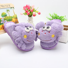 Pantoufles enfants en suède pour hiver - semelle caoutchouc - Ref 1010590 Image 15