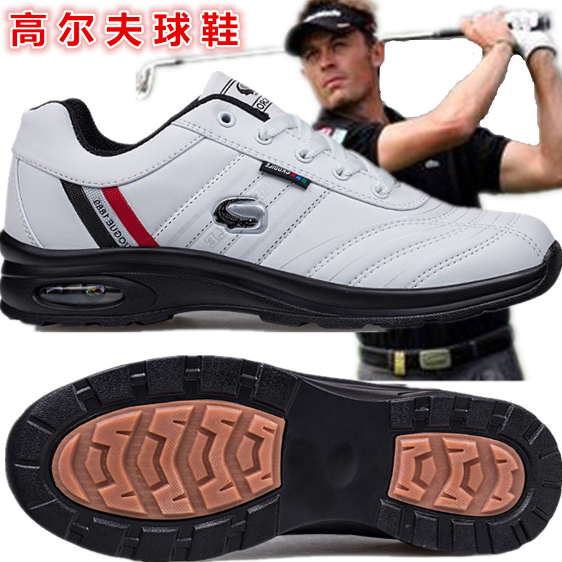 高尔夫球鞋男款GOLF防侧滑透气运动鞋大码防水男鞋子休闲高尔夫鞋 运动/瑜伽/健身/球迷用品 高尔夫鞋 原图主图