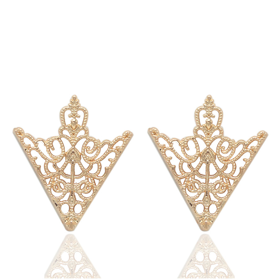 欧美风镂空雕花胸针衣领扣