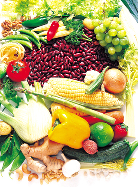 超市水果蔬菜店各类蔬菜肉类高清海报饭店厨房海报画装饰画J3200C