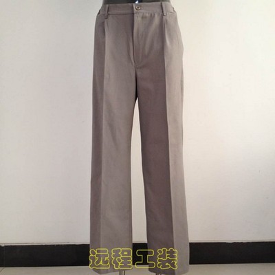 灰色全棉春季劳保工作服