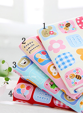 手工DIY棉布/韩国进口拼布布料/印花棉布 1/4码 140711-7