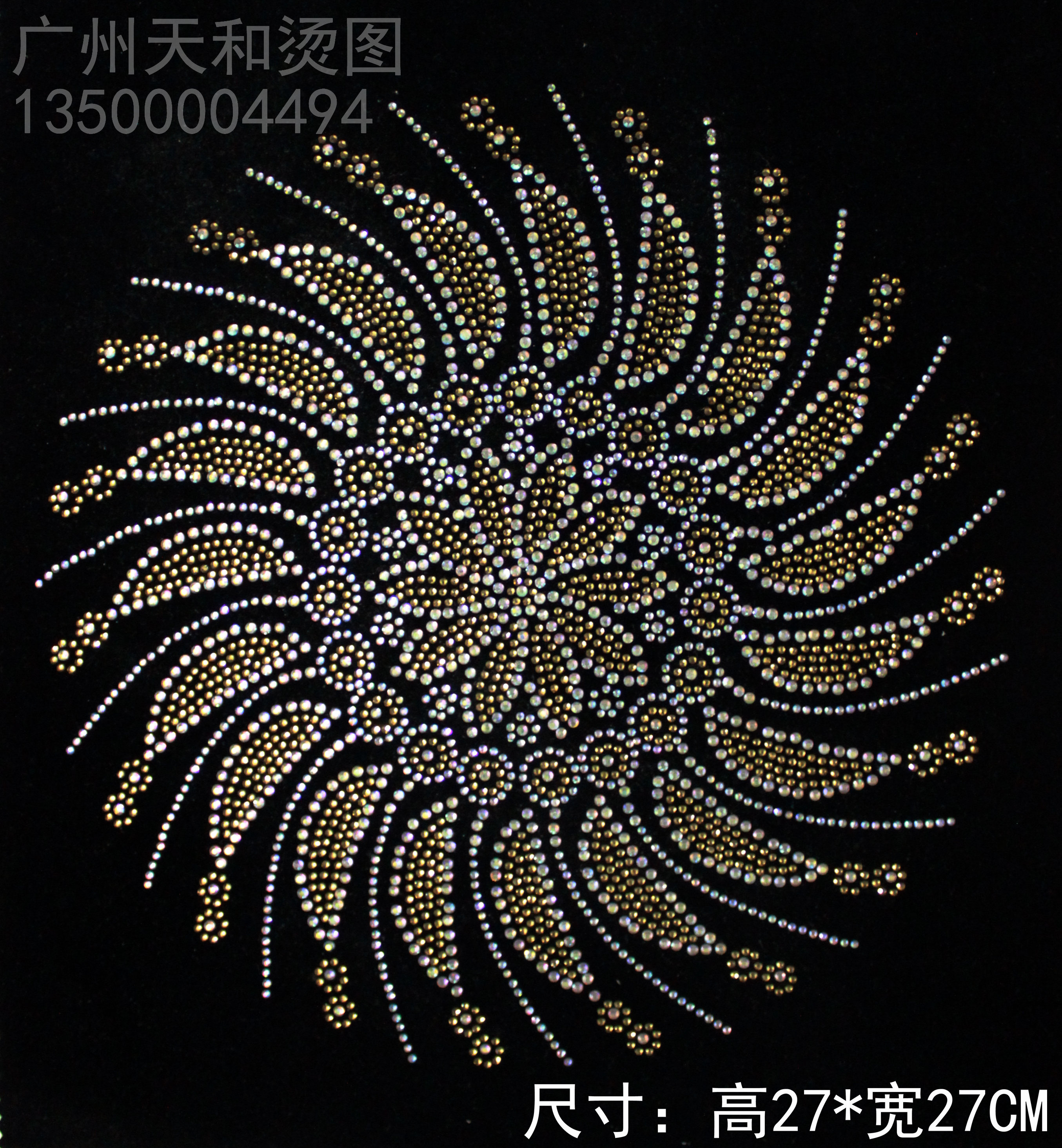 烫图衣服烫钻图案贴服装辅料定制