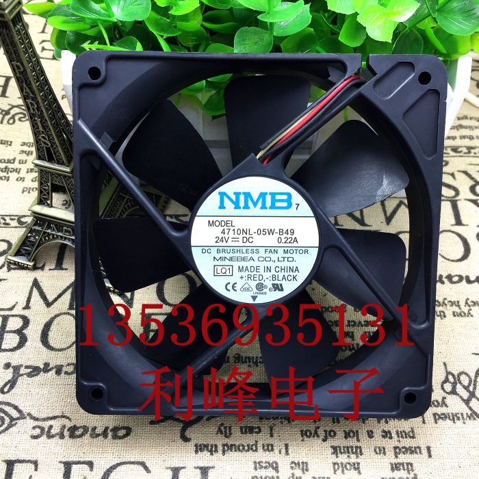 NMB 4710NL-05W-B49 12cm 24V 0.22A  3线 安川变频器风扇