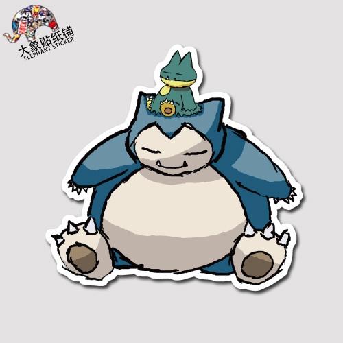 神奇宝贝贴纸口袋妖怪卡比兽贴纸笔记本贴纸行李箱贴纸防水贴纸55