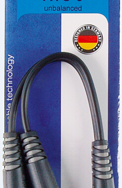 德国 KLOTZ  一分二 转接线 双莲花公转莲花头母 一转二 1母2公