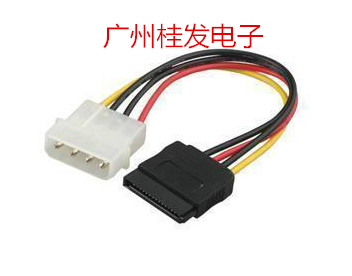 SATA电源线 D型4针转串口电源线 IDE转SATA光驱硬盘 串口电源线