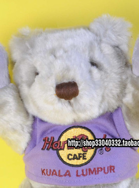 正版HTB HardRock2004关节泰迪熊Teddybear毛绒布艺类玩具公仔