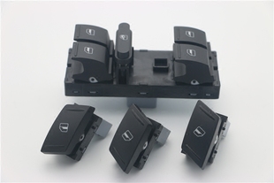 车窗升降按键 14款 玻璃升降器开关 按钮 明锐Octavia 斯柯达