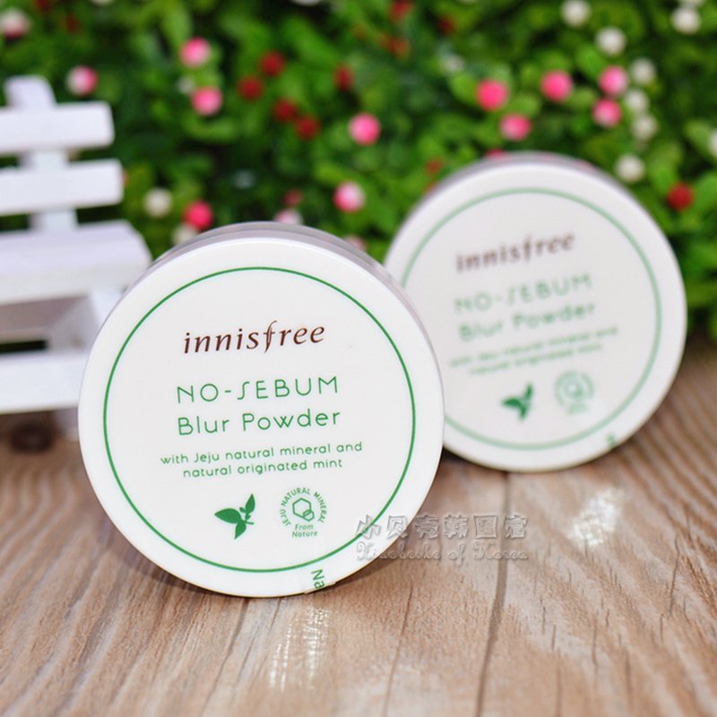 韩国正品innisfree悦诗风吟矿物薄荷散粉5g控油定妆 细致毛孔