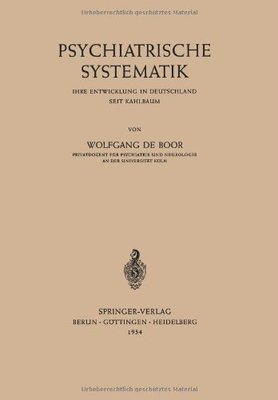 【预订】Psychiatrische Systematik: Ihre Entw...