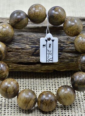 印尼马泥涝老料沉香手串1.6cm16mm醉 美品相香韵上品24.3克批 发