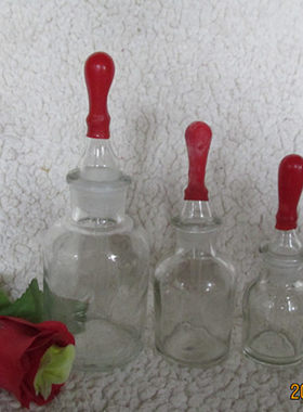 玻璃滴瓶 白滴瓶 60ML  玻璃瓶 化学实验透明滴瓶滴头红皮头