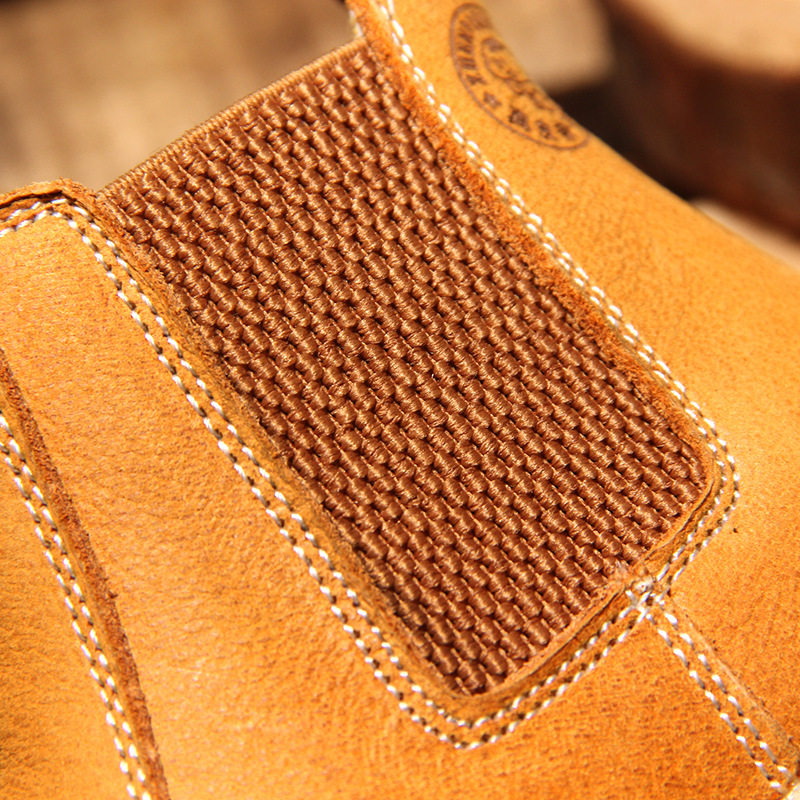 Chaussures enfants en cuir suture de voiture - semelle tendon - Ref 1003985 Image 4