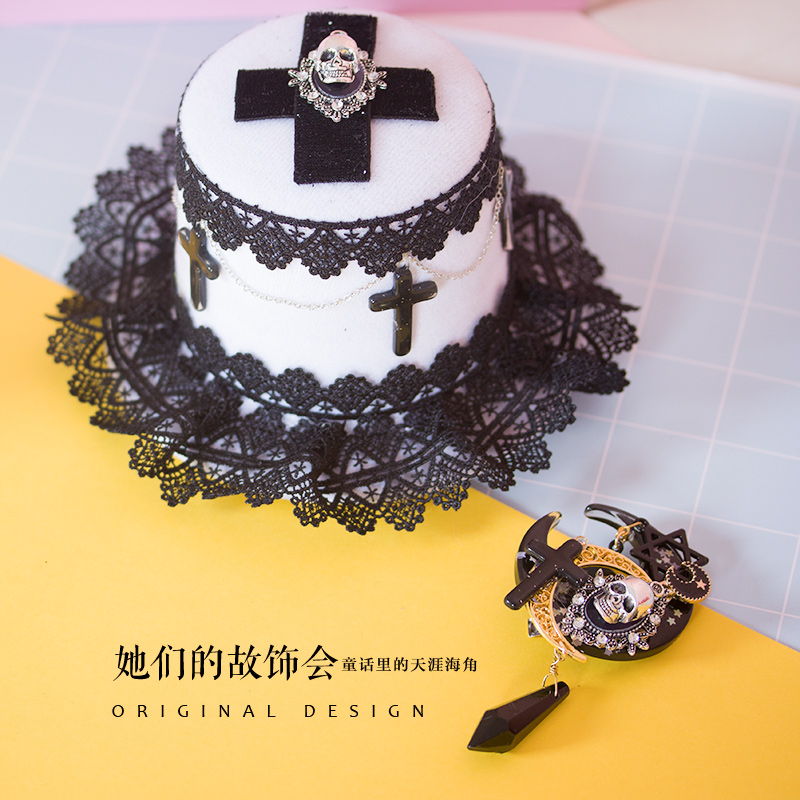 lolitaÊÖ×÷·¢ÊÎ ÔÂÁÁ÷¼÷ÃÀÙË¿»¨±ßÊ®×Ö¼Ü ¸çÌØÂåÀöËþСÀññ·¢¼Ð