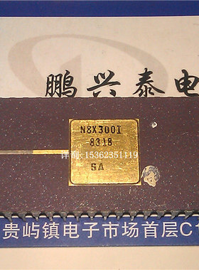 Signetics . N8X300I 镀金 50插脚陶封 微处理器 老CPU收藏/保用