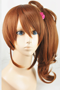 BROTHERS CONFLICT兄弟战争 朝日奈绘麻 单虎口cosplay假发