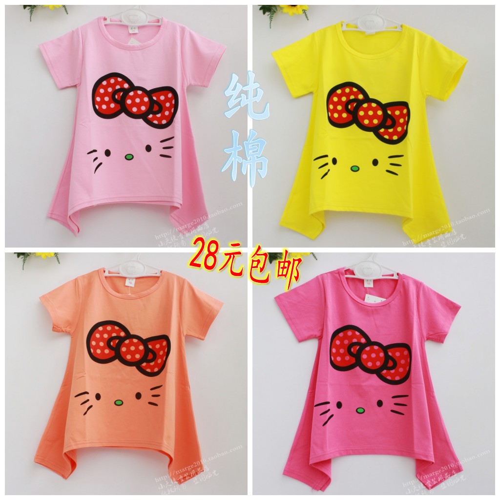 纯棉裙子夏季女童t恤纯棉裙子女