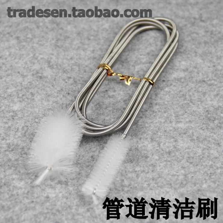 鱼缸水管清洁刷双头进出水管清洁弹簧毛刷不锈钢水管刷管道刷