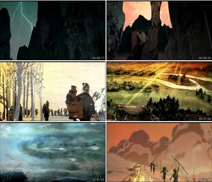 古代农民饥民逃荒逃难开荒迁徙中国高清动画视频素材