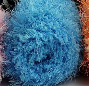 珊瑚水貂绒毛巾线 水貂线毛巾线 凤 尾绒 羽绒毛线裘皮绒特价包邮