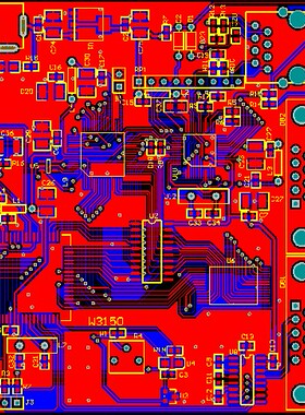 ATMEGA64开发板原理图pcb AVR单片机 W3150A RTL8201 IS62C256