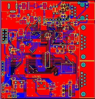 ATMEGA64开发板原理图pcb AVR单片机 W3150A RTL8201 IS62C256