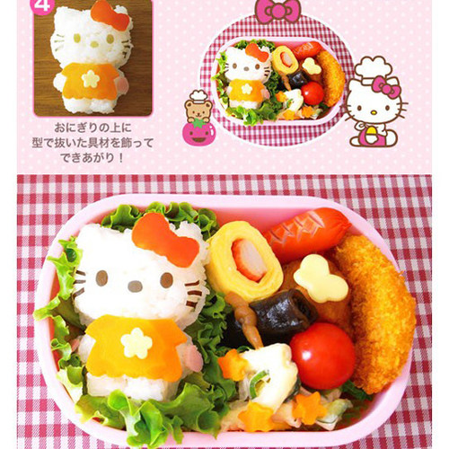 Hello kitty卡通 饭团模具套装 儿童便当寿司DIY米饭模具