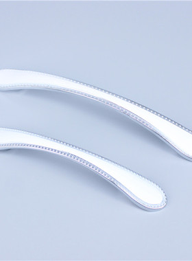 欧式象牙白衣柜拉手/现代简约橱柜抽屉拉手/白色柜门拉手柜门把手