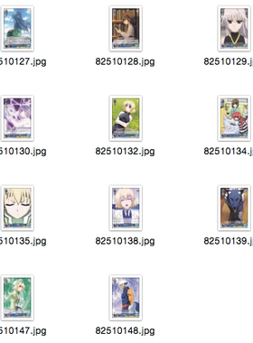 WS 黑白双翼 卡牌 魔法少女奈叶剧场版1&2AS  蓝色C卡