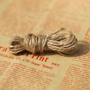 麻绳 粗细麻绳 复古装 饰网捆绑绳 手工编织diy绳子天然黄麻