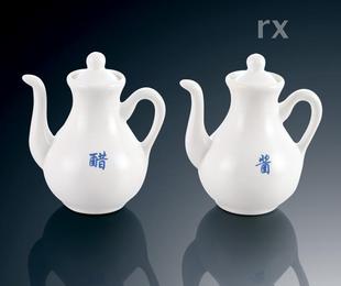 限时餐具镁质白瓷酱料壶油壶醋壶欧式陶瓷调味料瓶力力酱醋壶