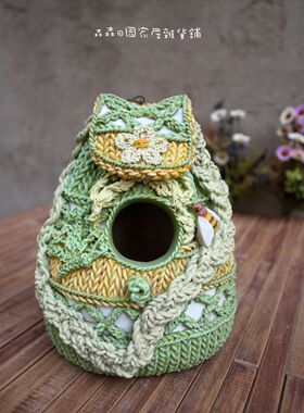 鸟巢田园风树脂庭院别墅装饰品